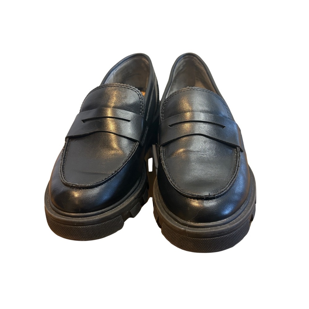 Crown Vintage Dark Leather Slip-Ons